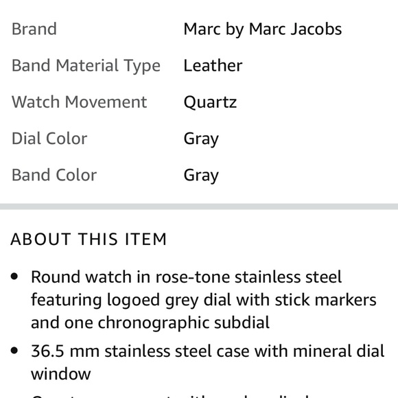 Marc Jacobs Baker Watch - Picture 6 of 8